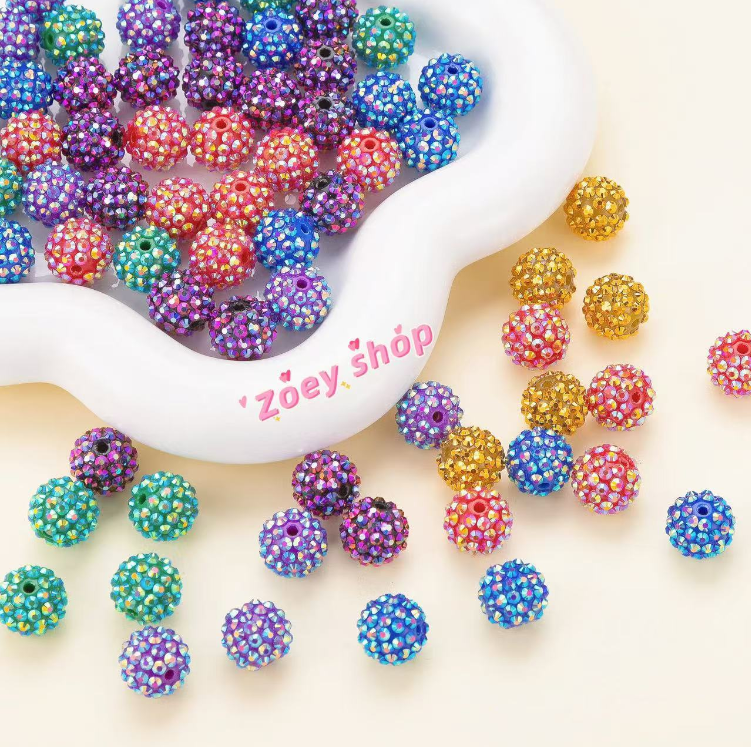 C-41 Luxury Glitter Beads (4pcs/bag(by charms