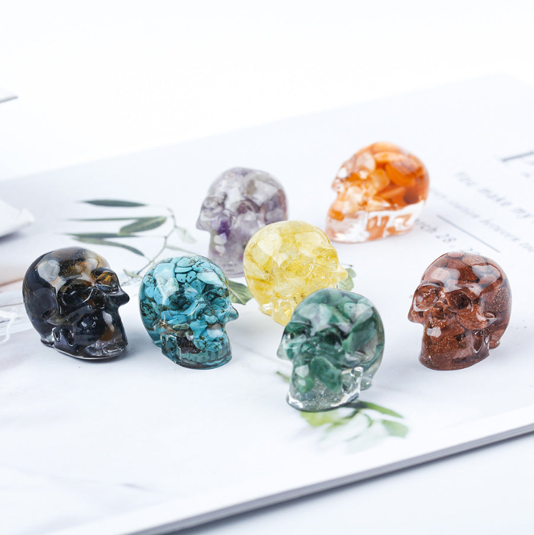 D-21 Natural Crystal Skull (7 styles