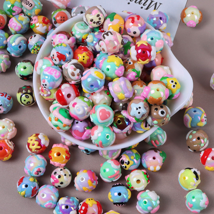 C-27 Luxury Hand Painting Beads(3 pcs/bag(by ducks