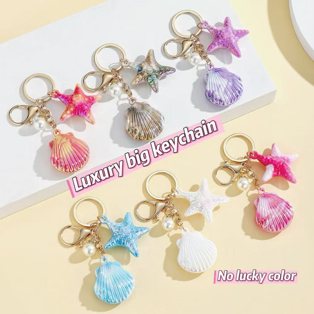 D-11 Starfish Counch Keychain