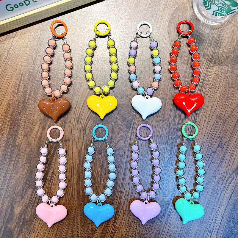 C-07 Colorful Heart  Keychain/phonechain
