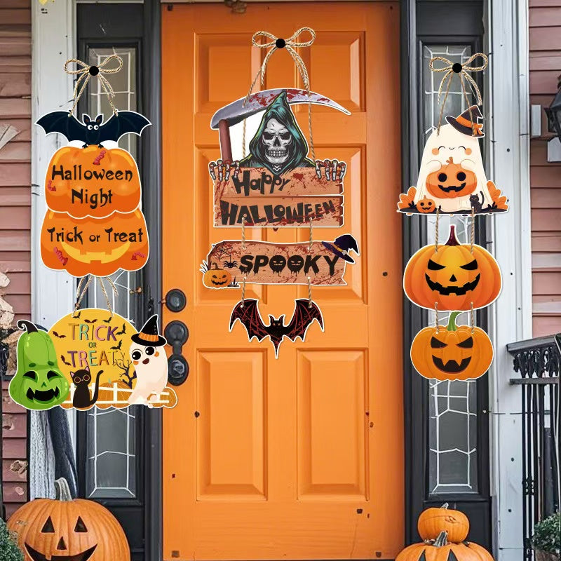 Y-05 Halloween Door Hanging & Flag Banner (color dots