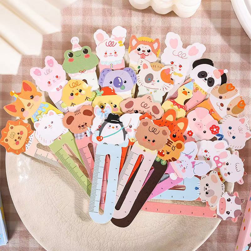 Y-03 Animal & flower Bookmark Ruler (color dots(30pcs/box