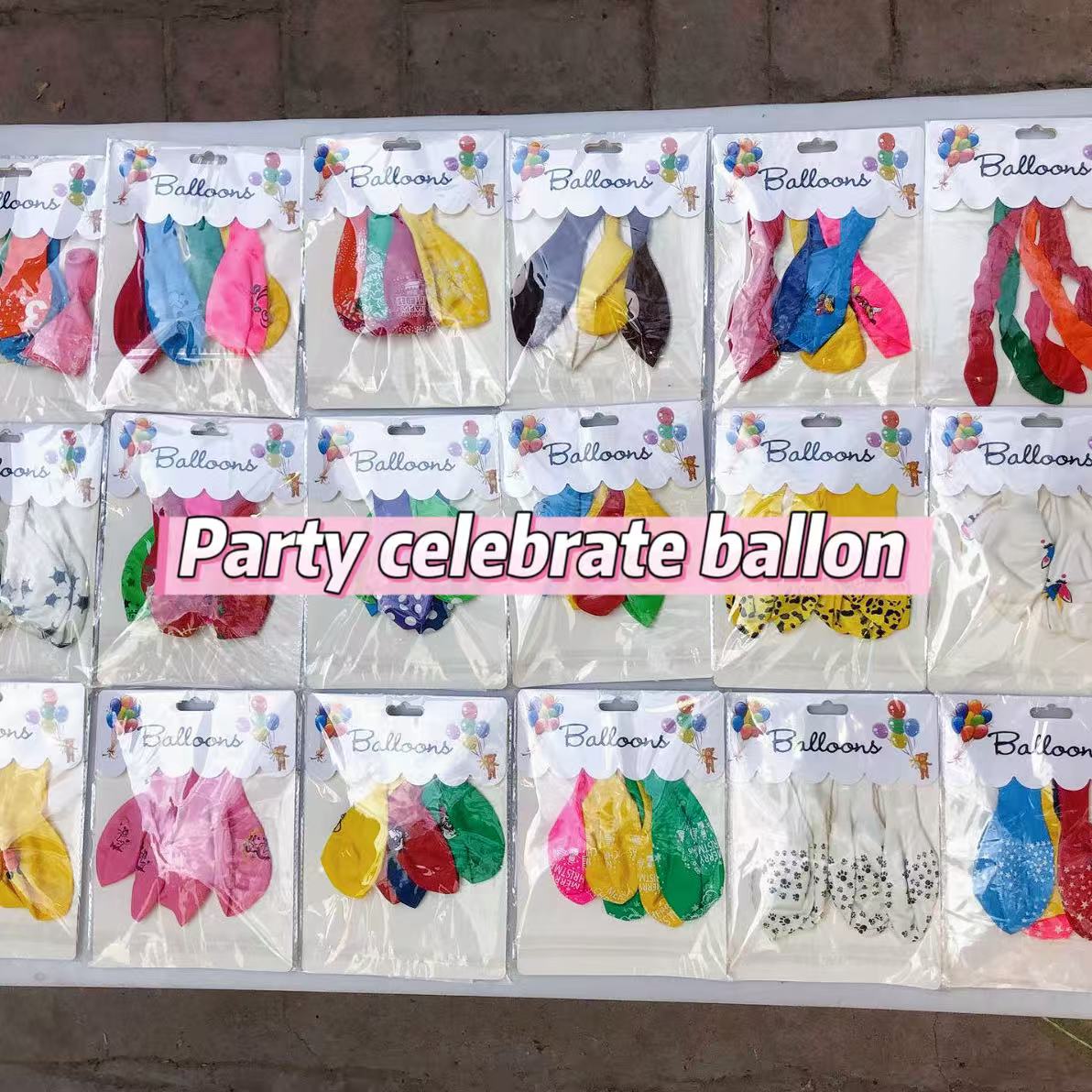 Y-05 Party Ballon Bag (color dots(10pcs/bag