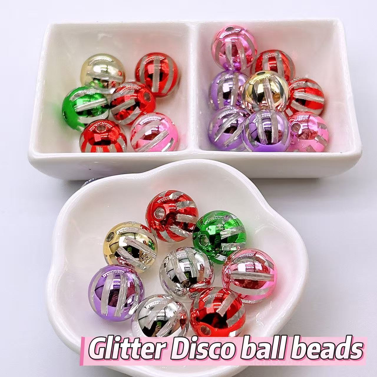 C-16 Gliter Disco Ball Beads (1 person~!!!