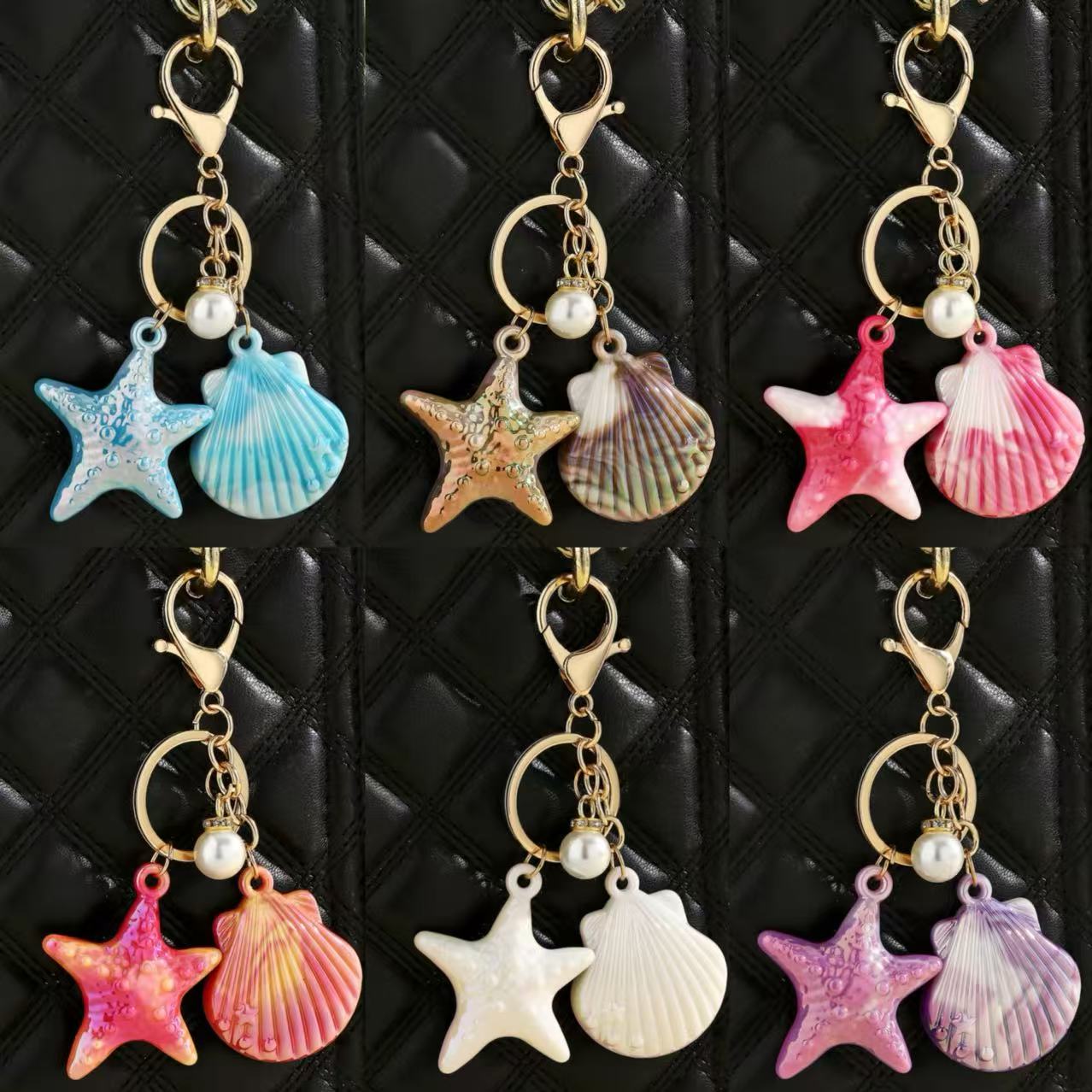 D-11 Starfish Counch Keychain