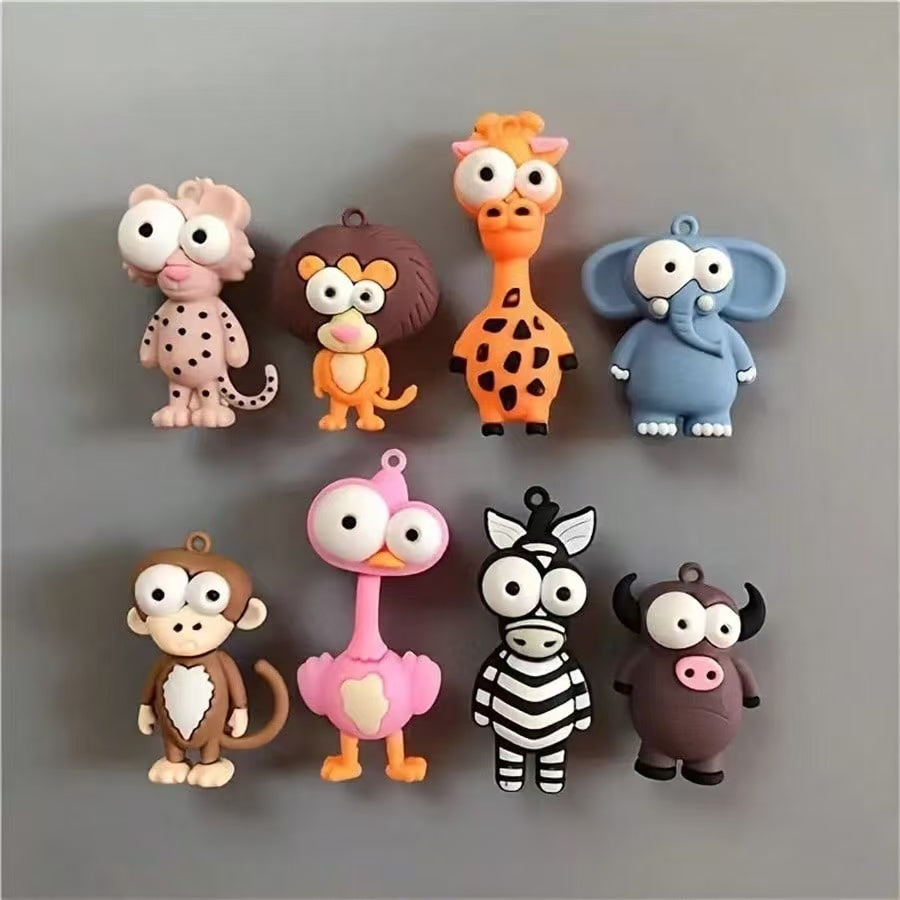 D-43 Funny Animal Keychain Charms (8styles