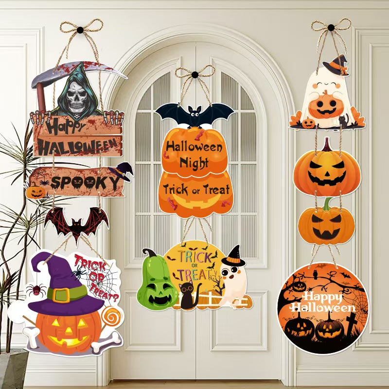 Y-05 Halloween Door Hanging & Flag Banner (color dots