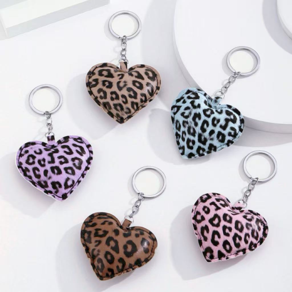 C-13 Leather Keychain (star/heart