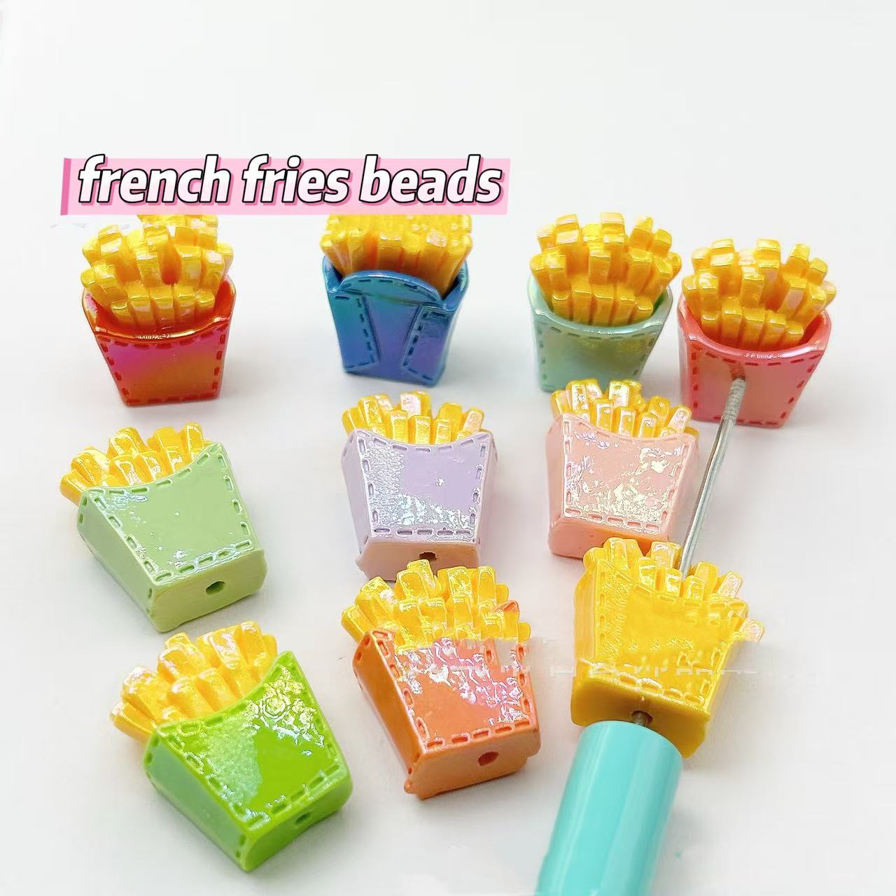 D-16 Gliter French Chips Beads (3pcs/bag(by duck