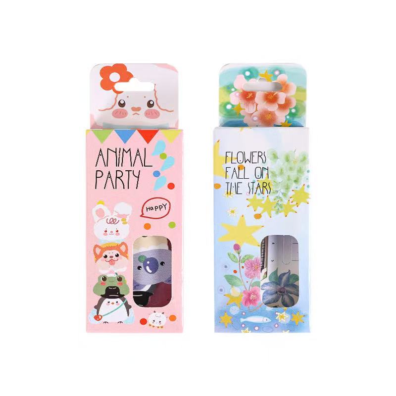 Y-03 Animal & flower Bookmark Ruler (color dots(30pcs/box