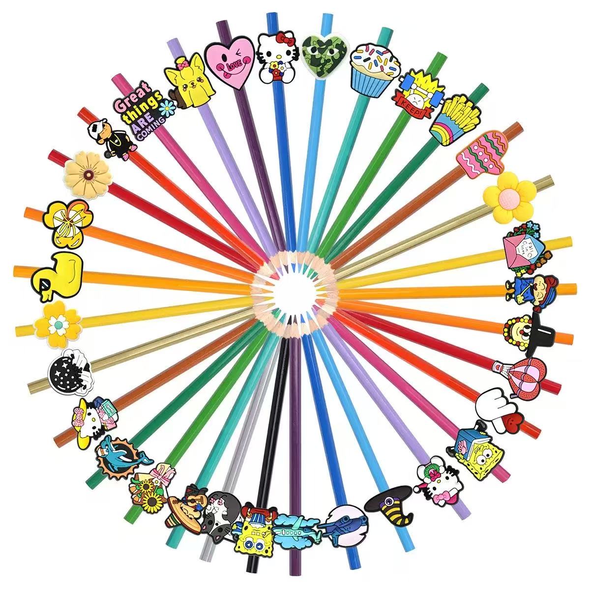 D-03 Cartoon Pen Clips (4 pcs/bag(by duck